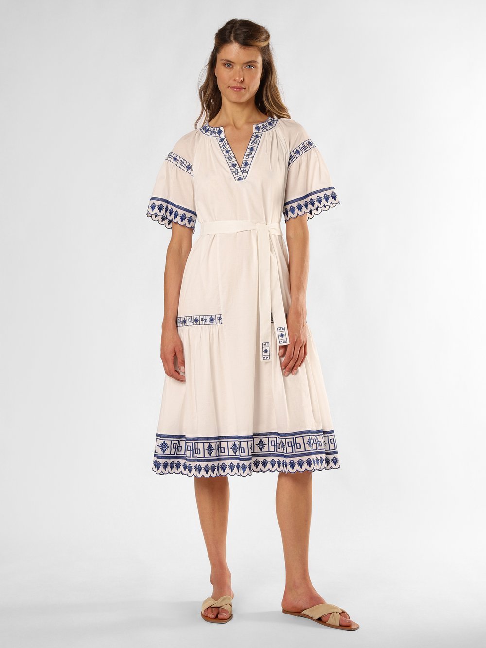 Ambiance Kleid Damen Baumwolle