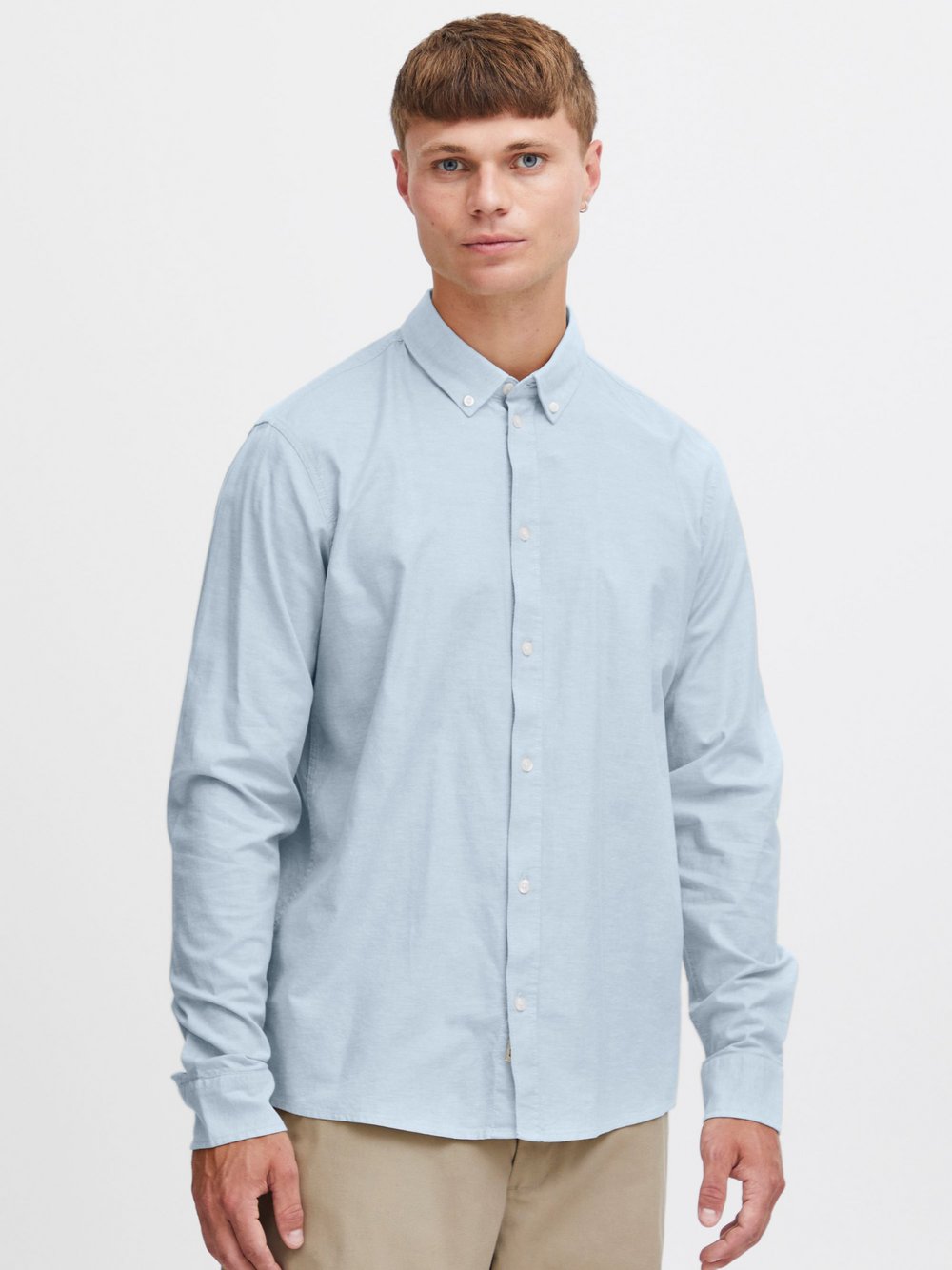 Indicode Langarmhemd Herren Regular Fit gestreift