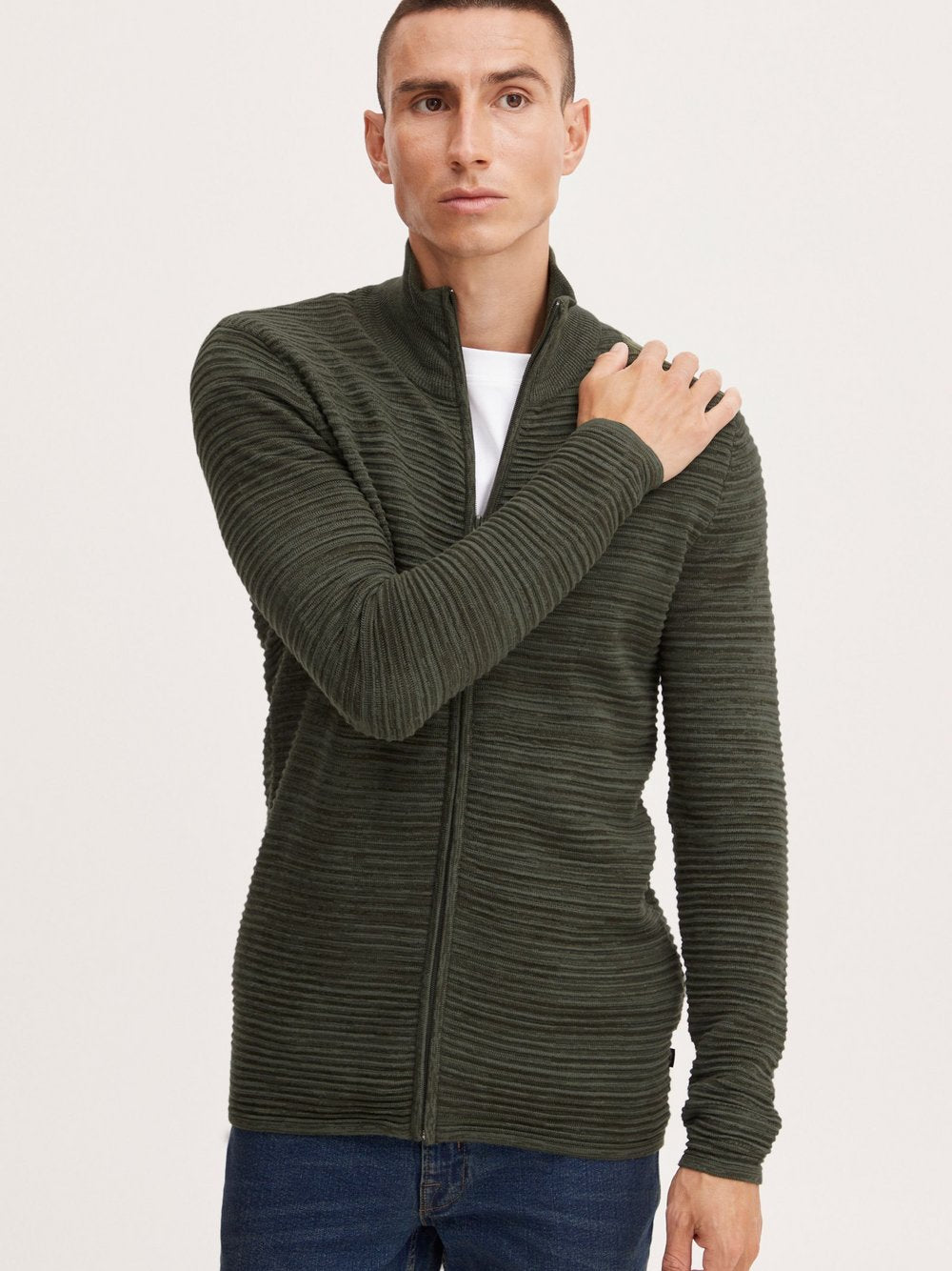 BLEND Strickjacke Herren meliert