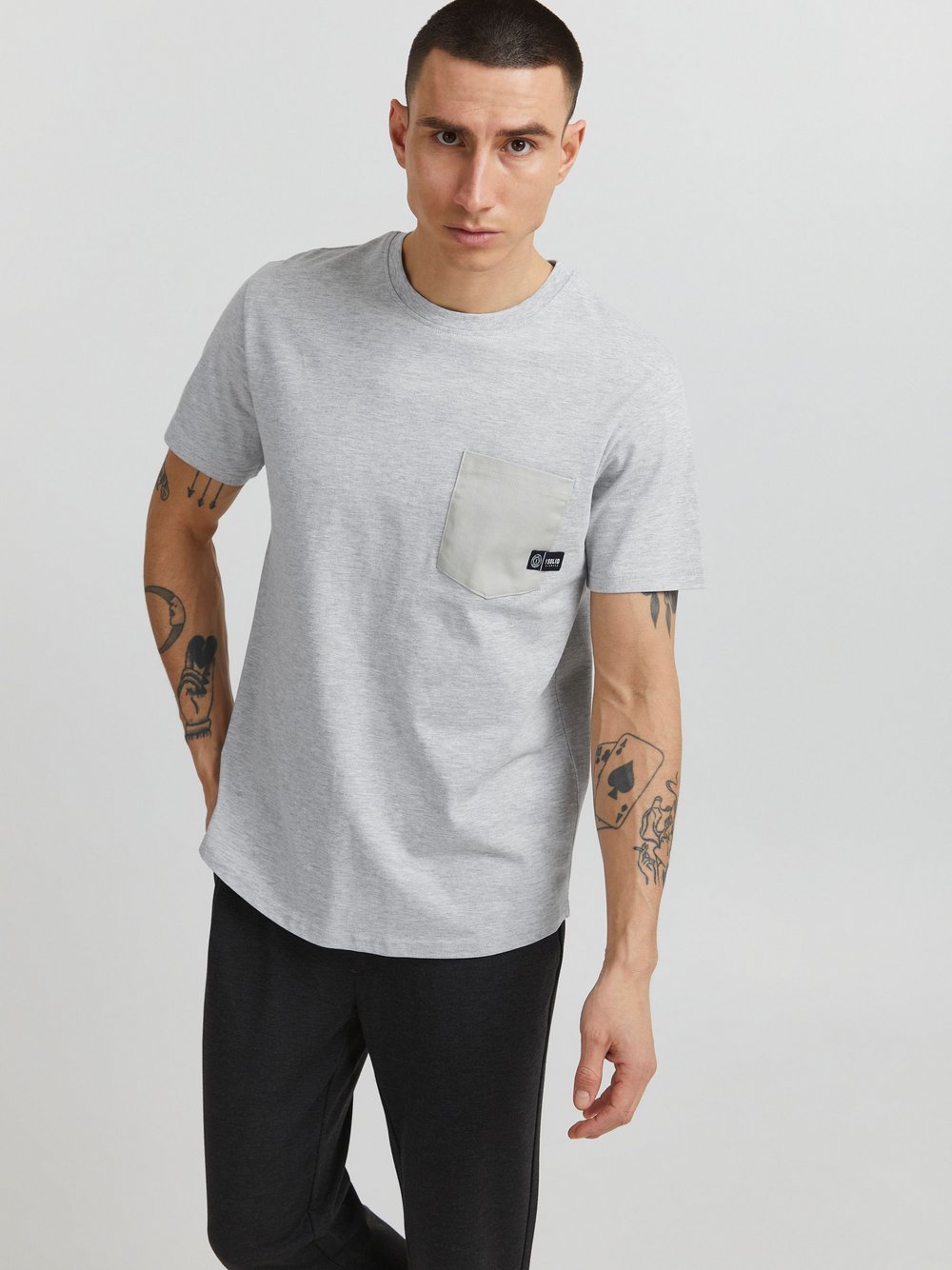 Indicode T-Shirt Herren Baumwolle bedruckt