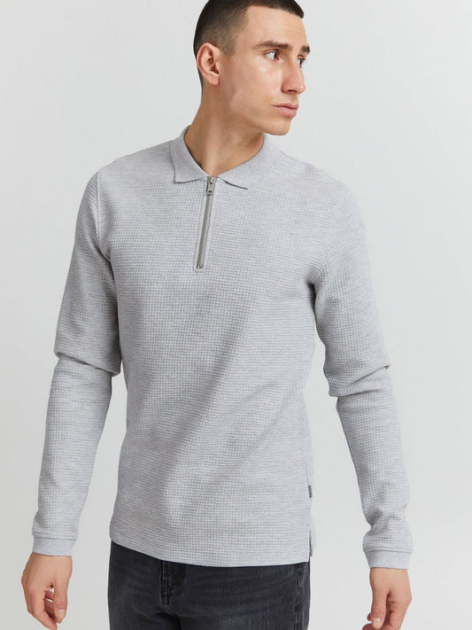 Solid Langarmshirt Herren Baumwolle