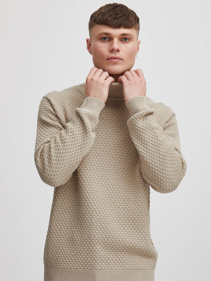 BLEND Rollkragenpullover Herren Baumwolle