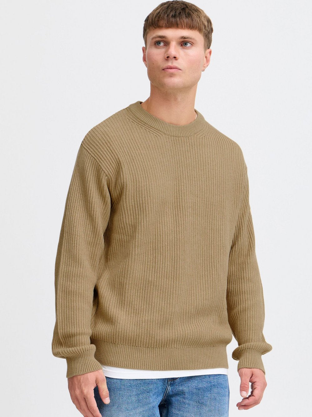 Indicode Rundhalspullover Herren Baumwolle