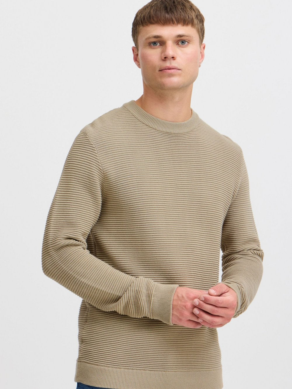 Indicode Rundhalspullover Herren Baumwolle