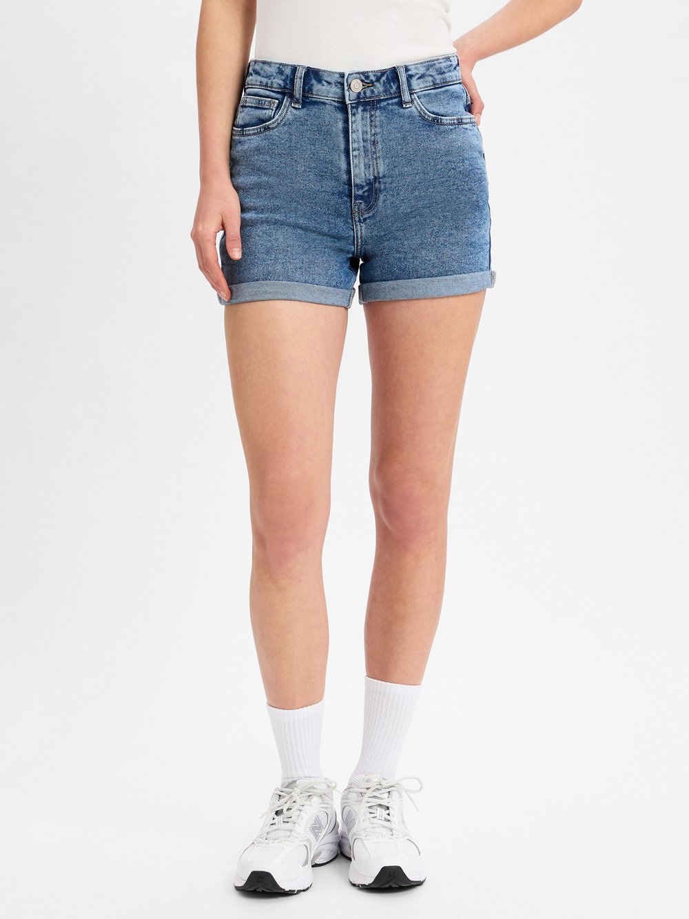 Noisy May Jeansshorts Damen Baumwolle
