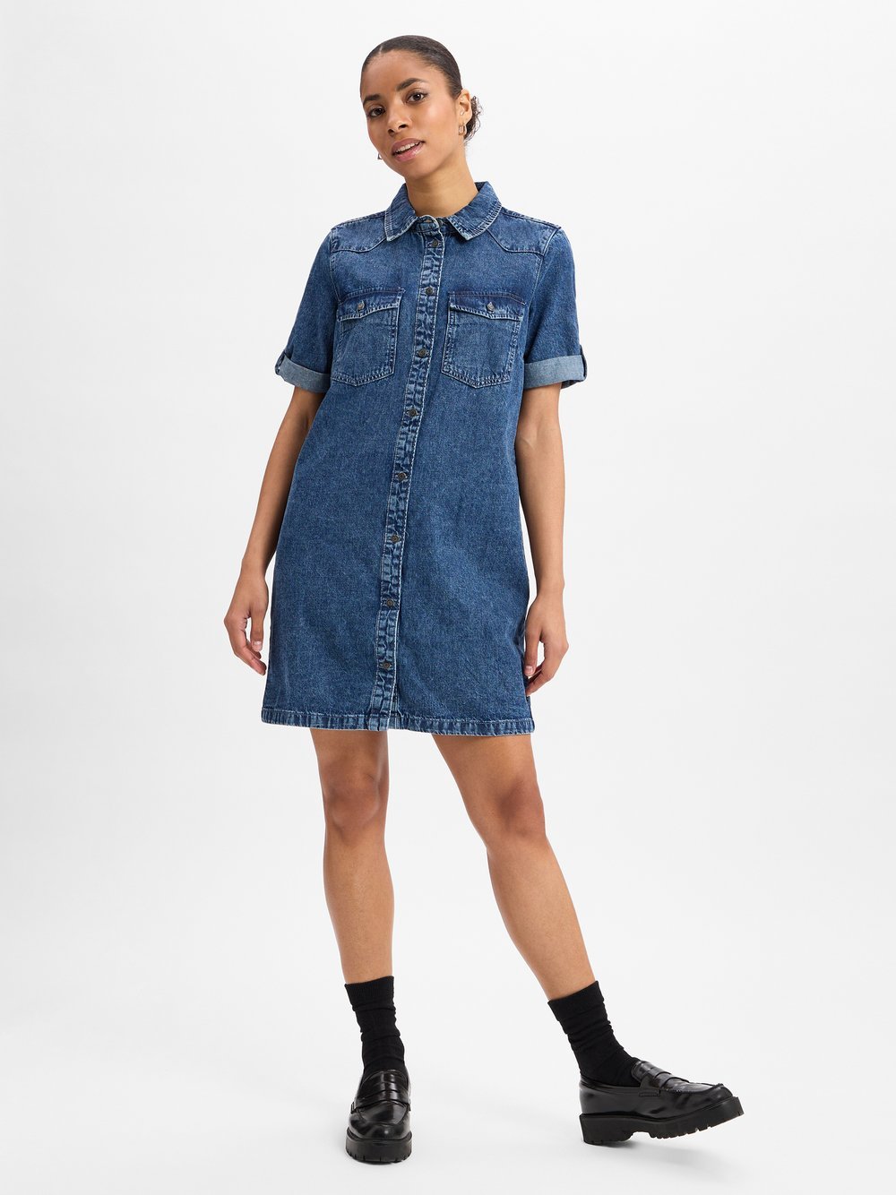 Noisy May Jeanskleid Damen Baumwolle