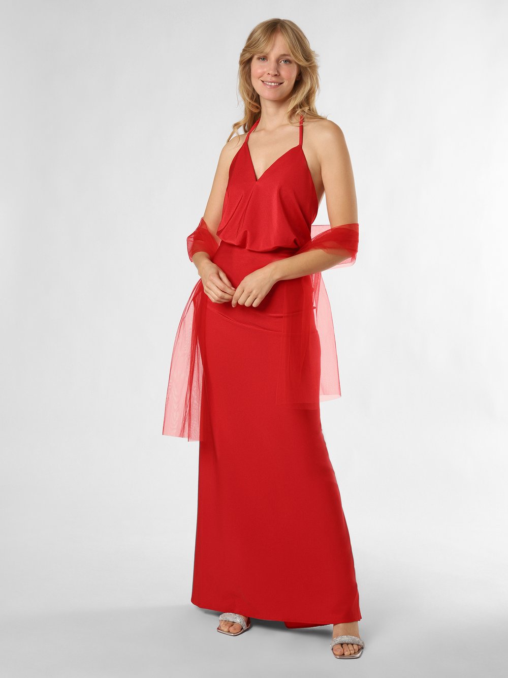Unique Abendkleid mit Stola Damen