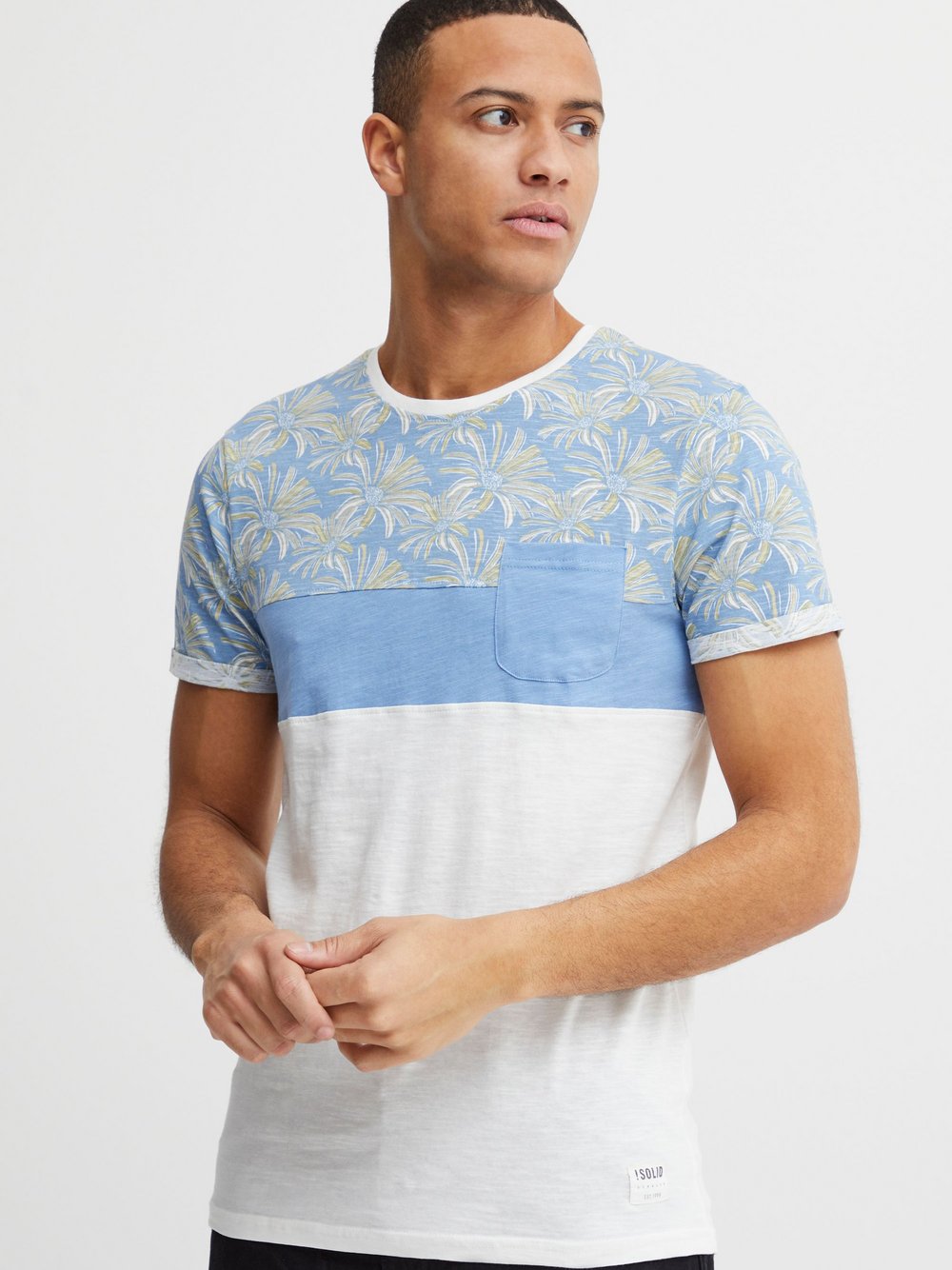 Indicode T-Shirt Herren Baumwolle bedruckt