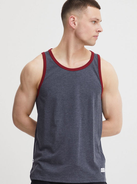 Solid Tanktop Herren Baumwolle gemustert