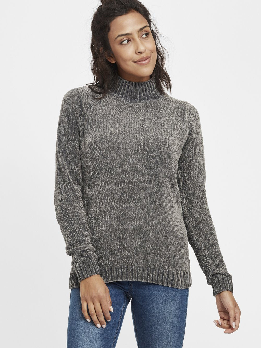OXMO Weihnachtspullover Damen bedruckt