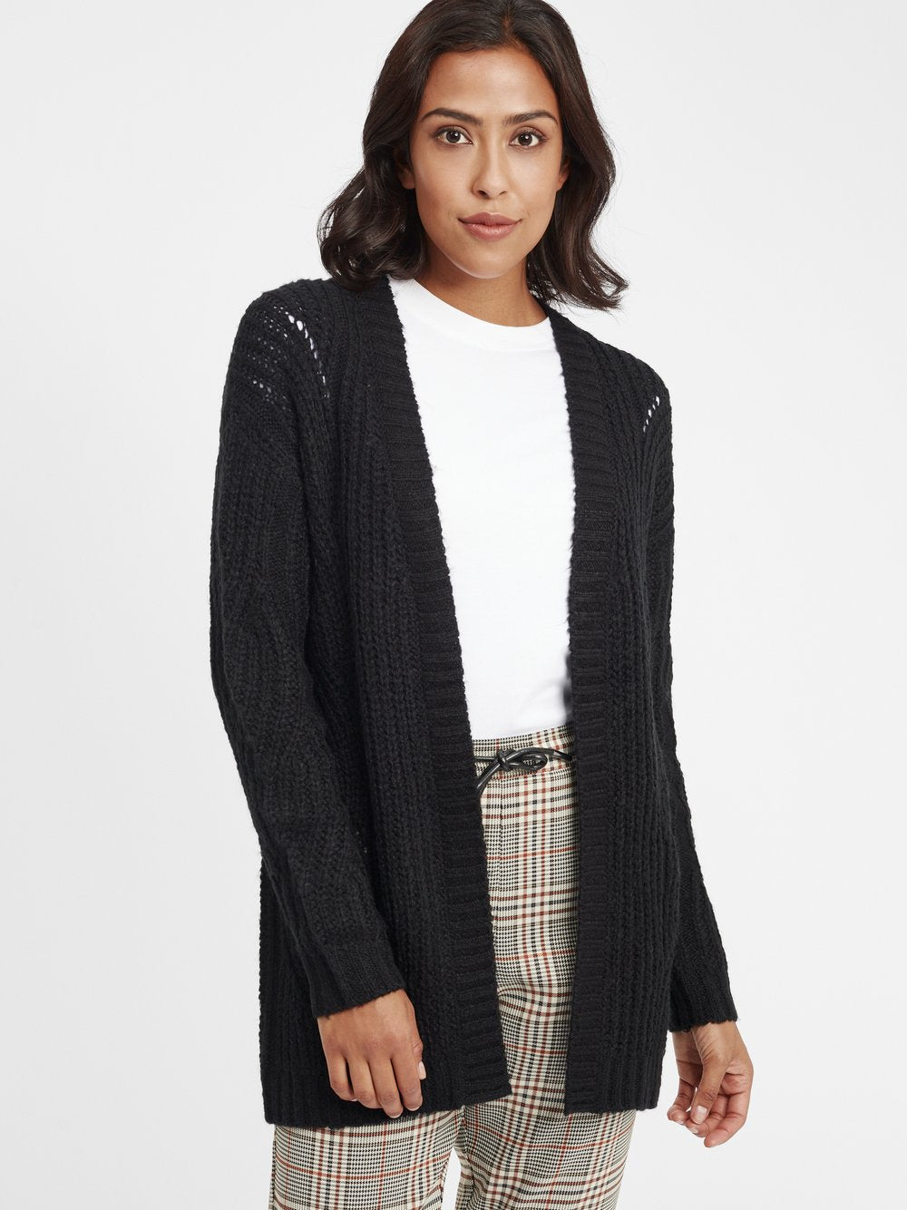 OXMO Strickjacke Damen strukturiert