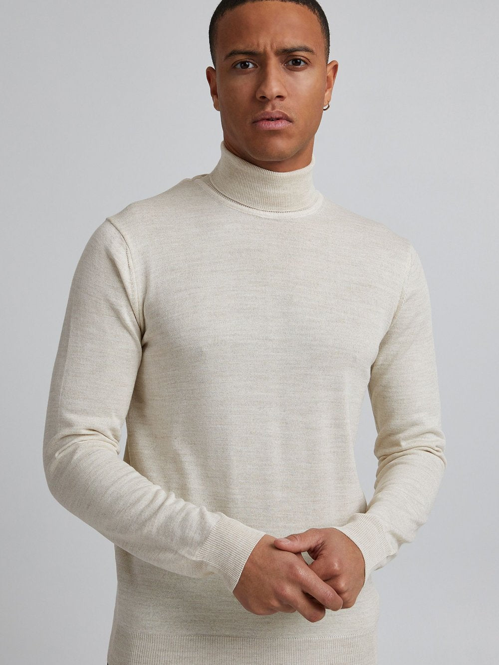 BLEND Rollkragenpullover Herren Baumwolle