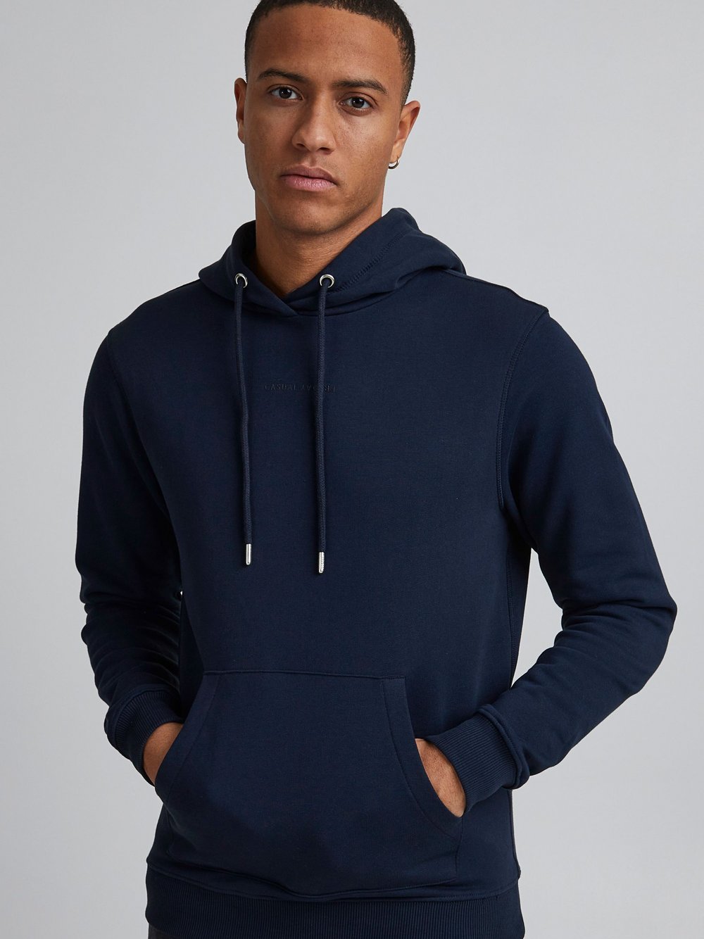 Indicode Hoodie Herren Baumwolle bedruckt