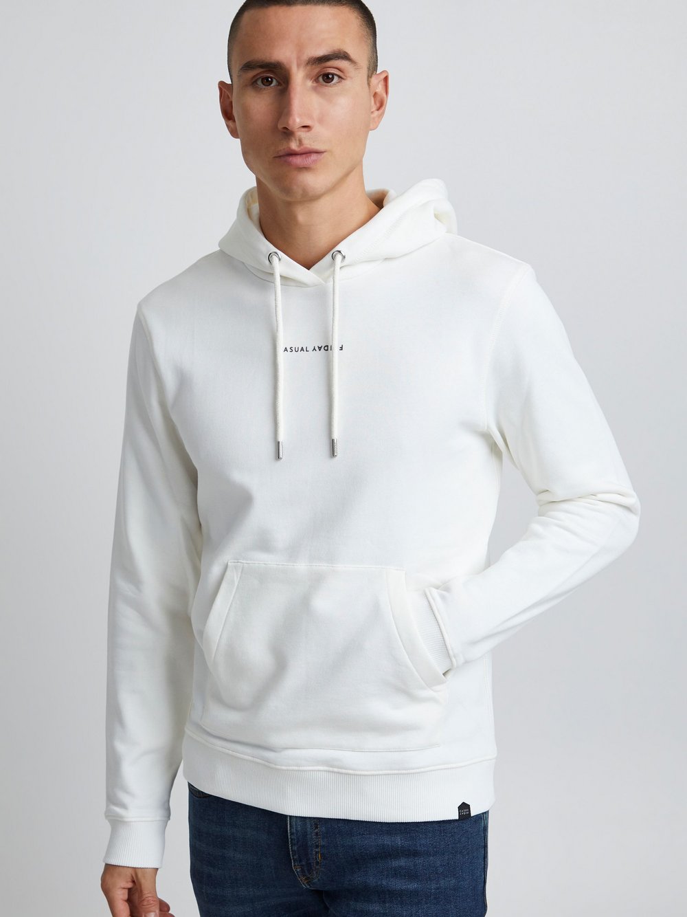 Indicode Hoodie Herren Baumwolle bedruckt