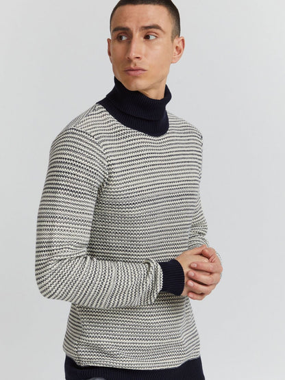 BLEND Weihnachtspullover Herren gemustert