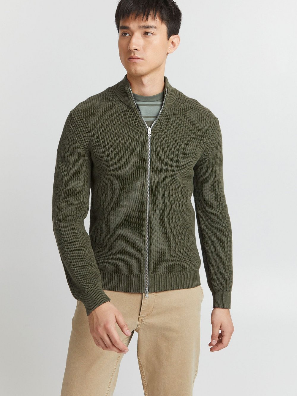 BLEND Strickjacke Herren meliert