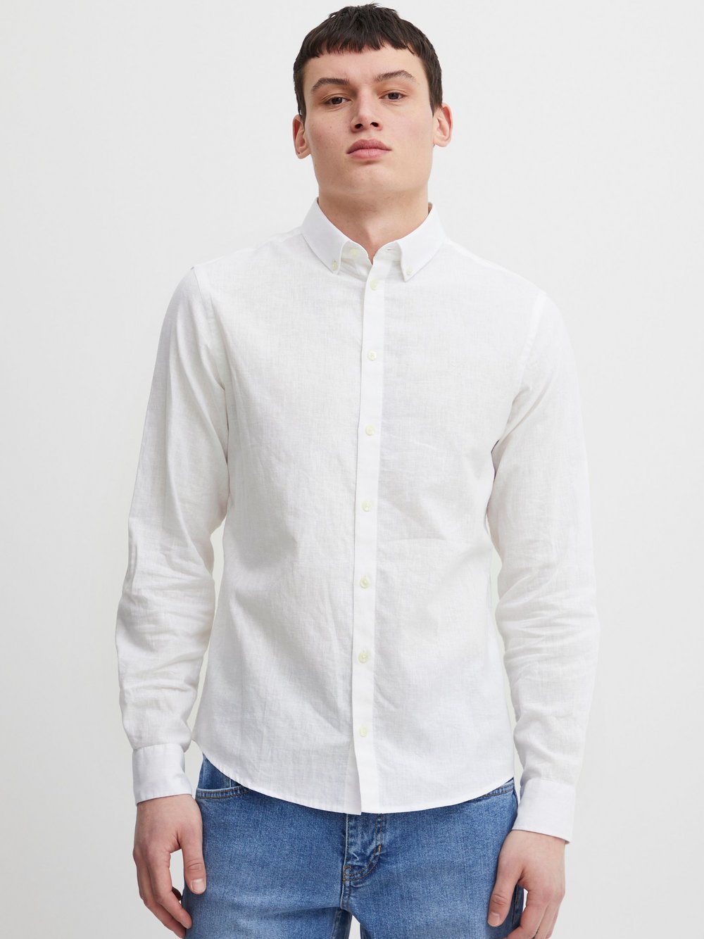 Indicode Langarmhemd Herren Regular Fit gestreift