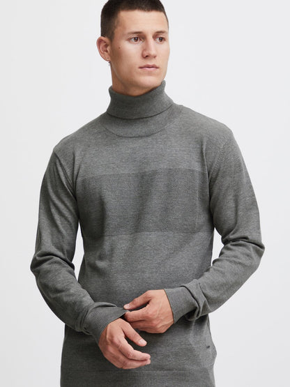 BLEND Rollkragenpullover Herren Baumwolle