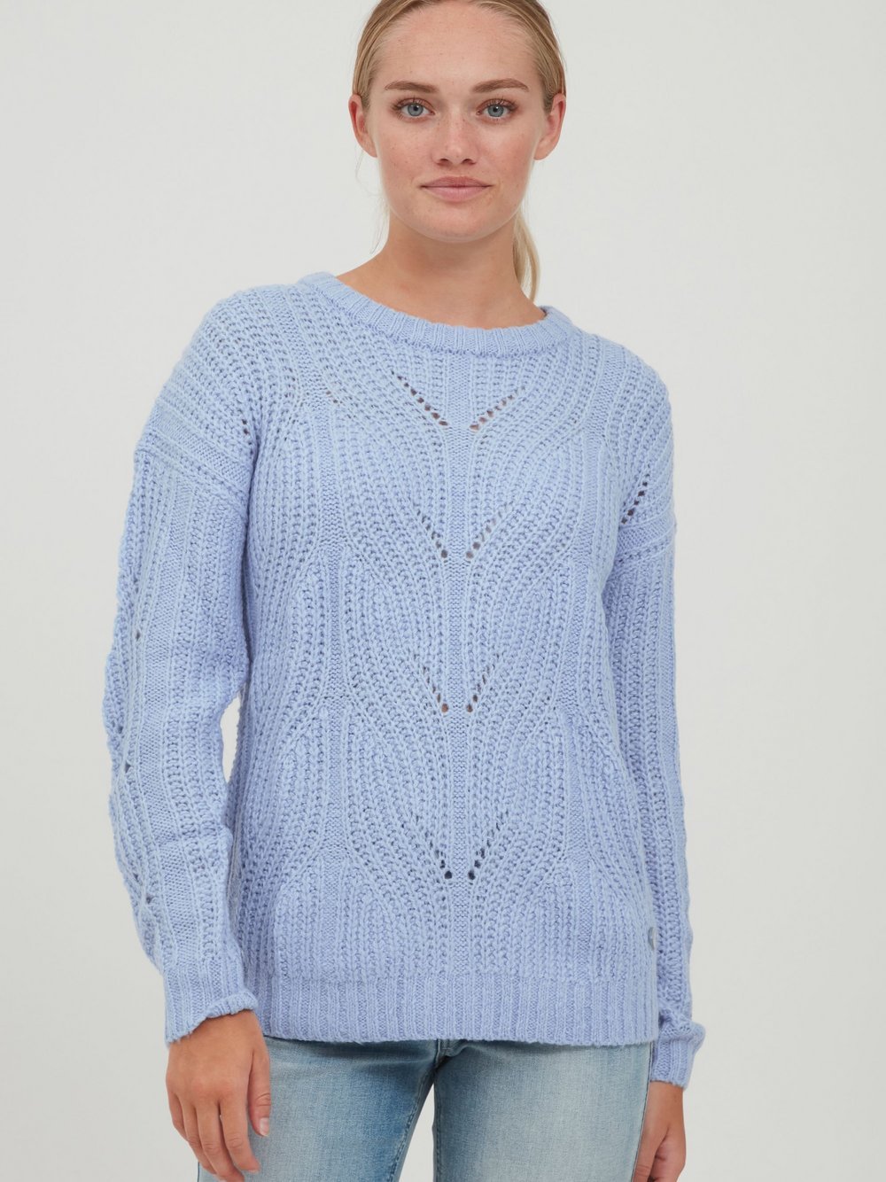 OXMO Weihnachtspullover Damen bedruckt