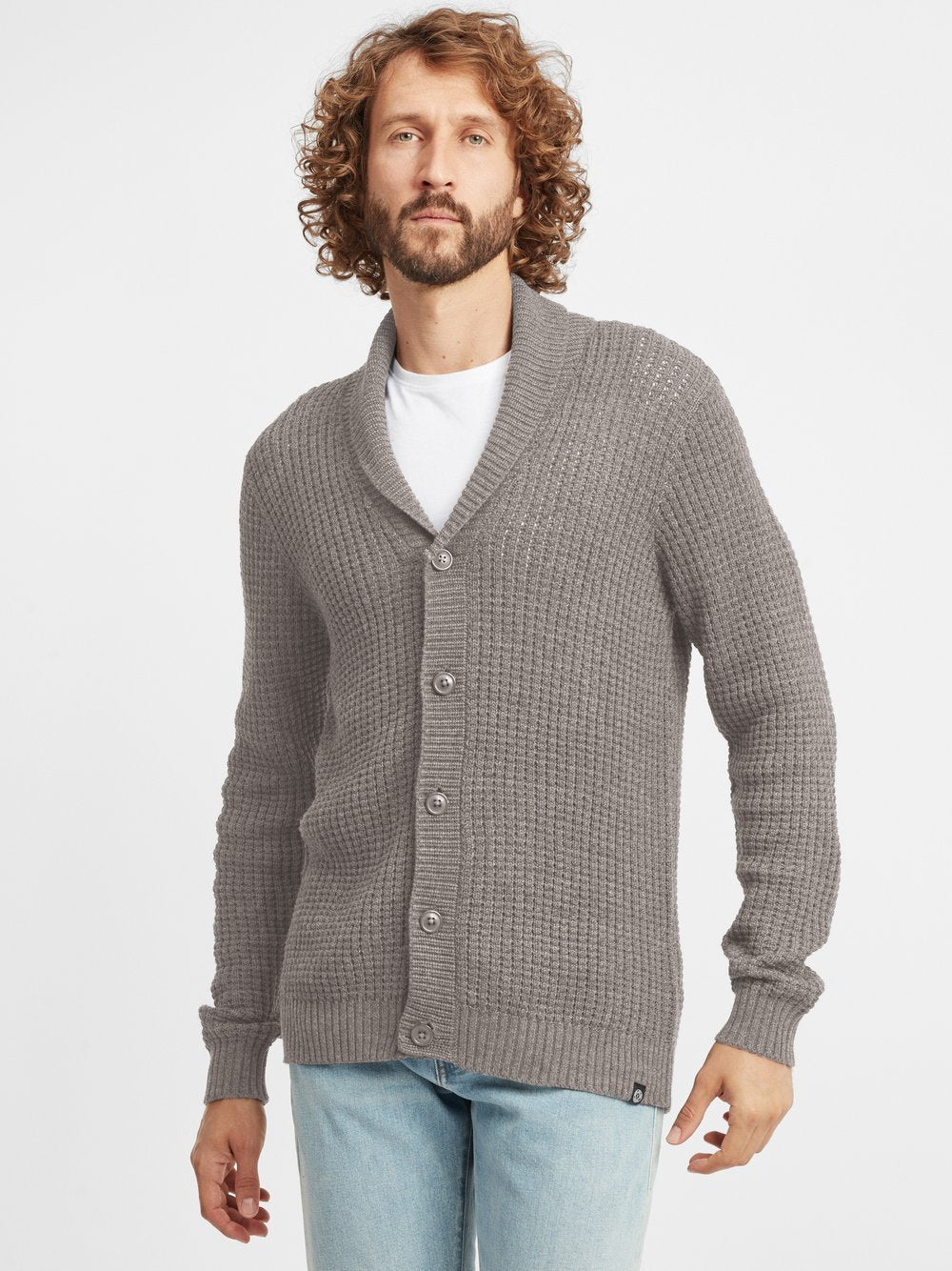 Solid Strickpullover Herren Baumwolle