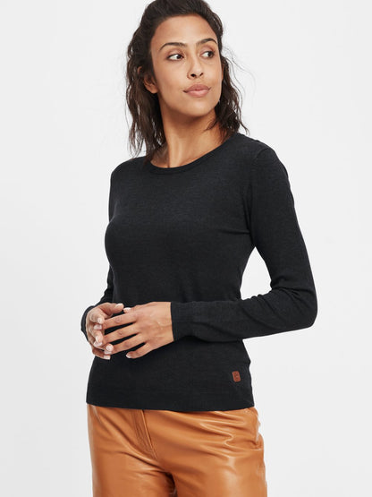 OXMO Strickpullover Damen meliert