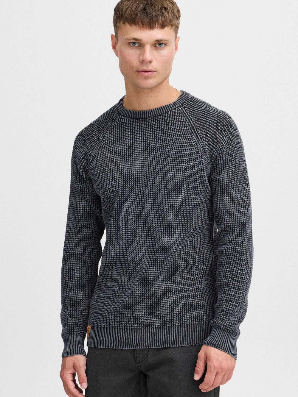 Indicode Strickpullover Herren Baumwolle meliert