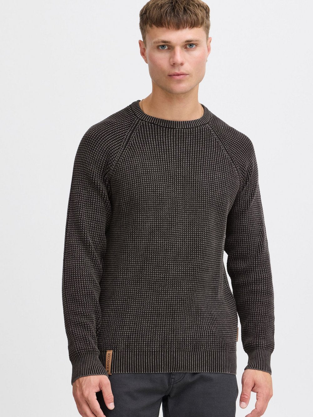 Indicode Strickpullover Herren Baumwolle meliert