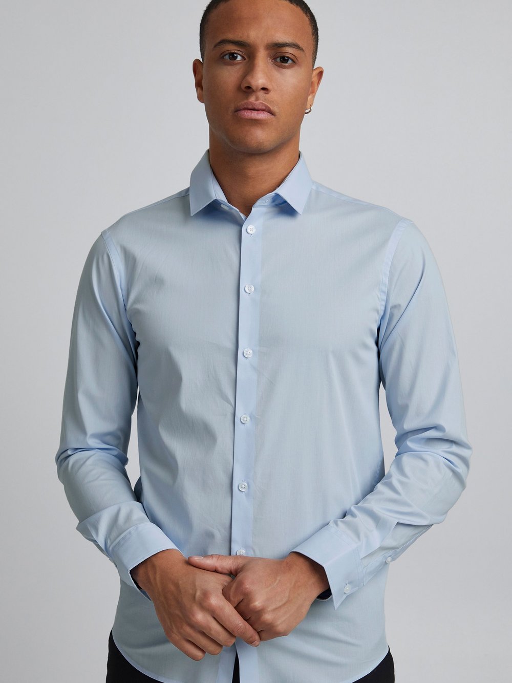 Indicode Langarmhemd Herren Regular Fit gestreift