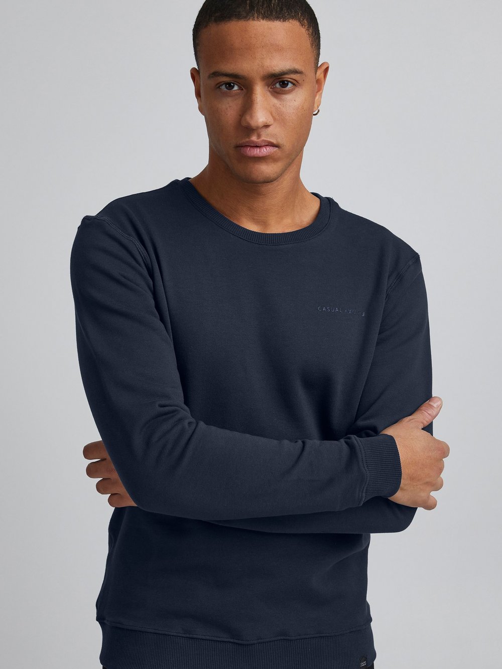 CASUAL FRIDAY Rundhalspullover Herren Baumwolle