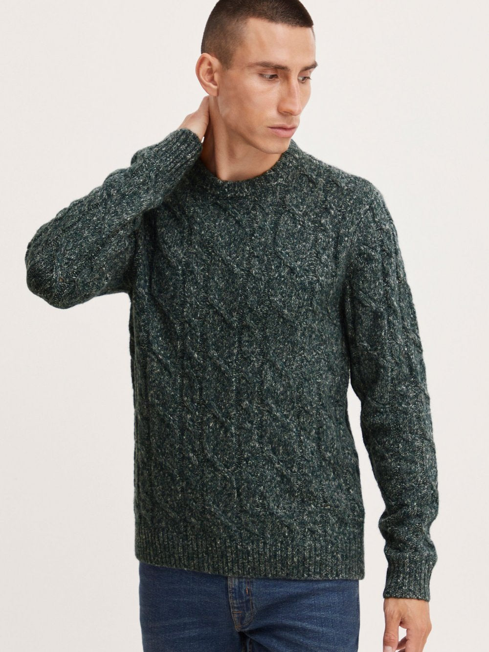 CASUAL FRIDAY Strickpullover Herren meliert