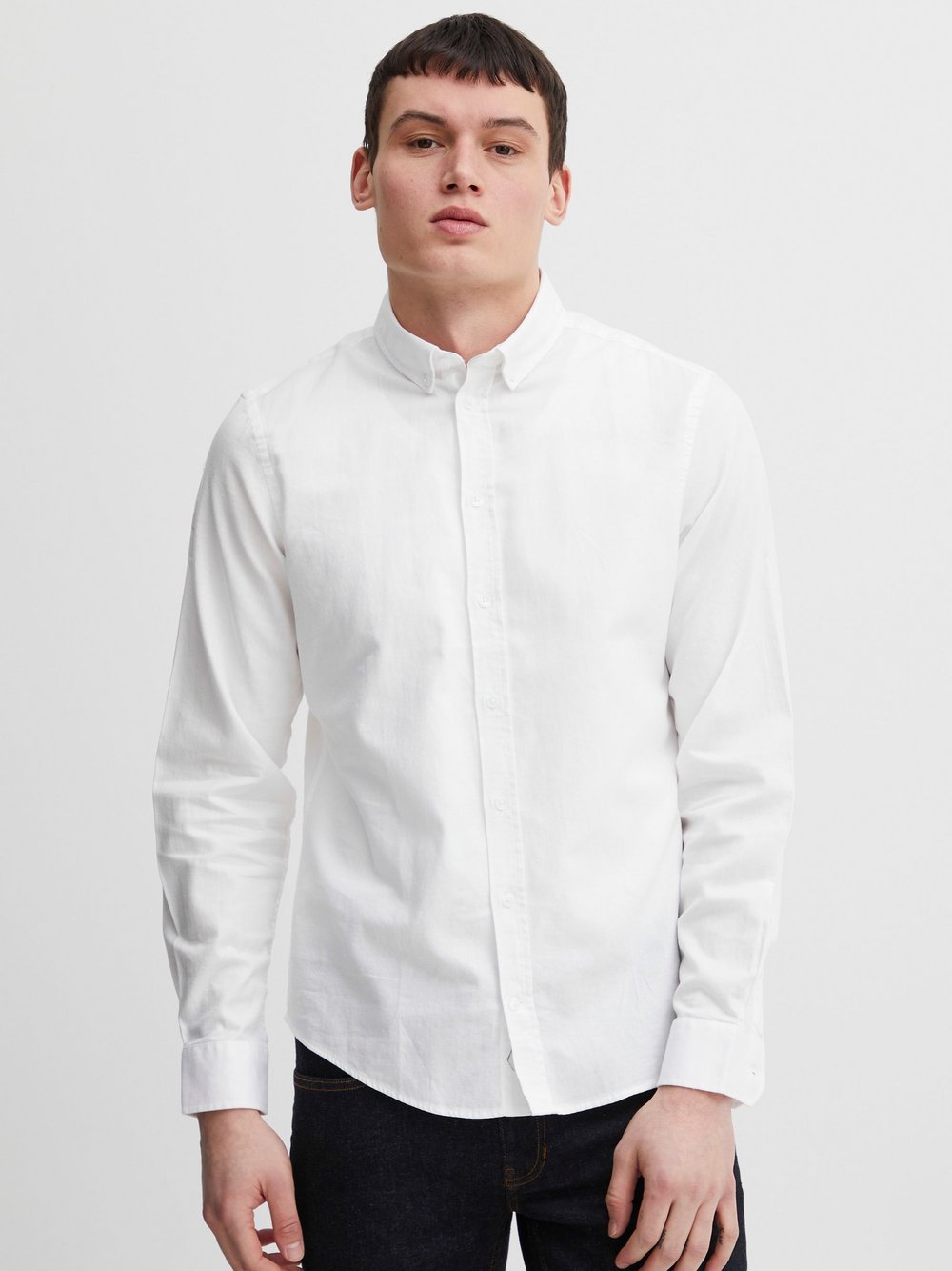 CASUAL FRIDAY Langarmhemd Herren Regular Fit Baumwolle gemustert