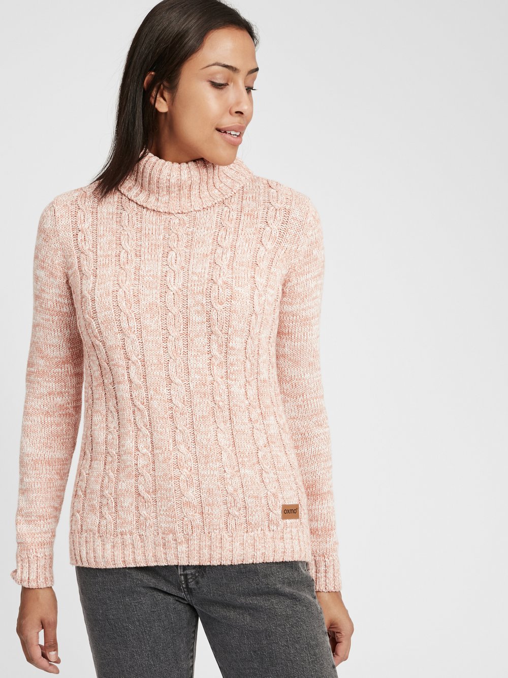 OXMO Rollkragenpullover Damen Baumwolle