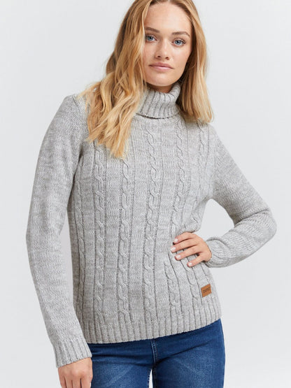 OXMO Rollkragenpullover Damen Baumwolle