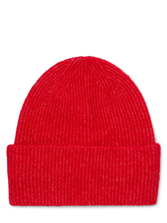 Samsøe Samsøe Strickmütze mit Alpaka- und Merino-Anteil Damen Rippe