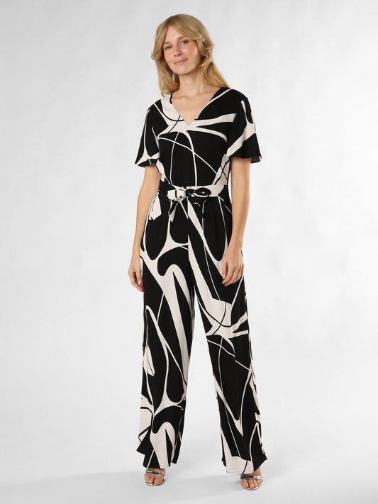 comma Jumpsuit Damen Viskose gemustert