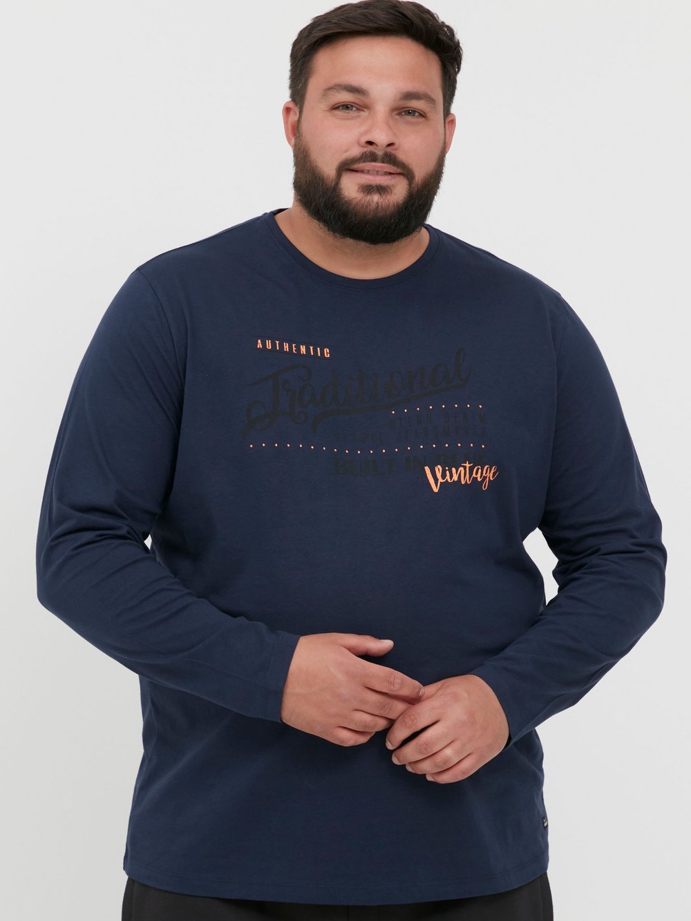 CASUAL FRIDAY Langarmshirt Herren Baumwolle