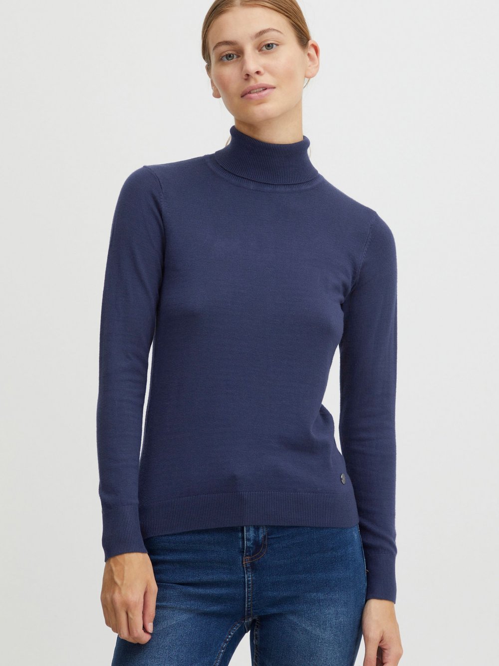 OXMO Rollkragenpullover Damen Viskose