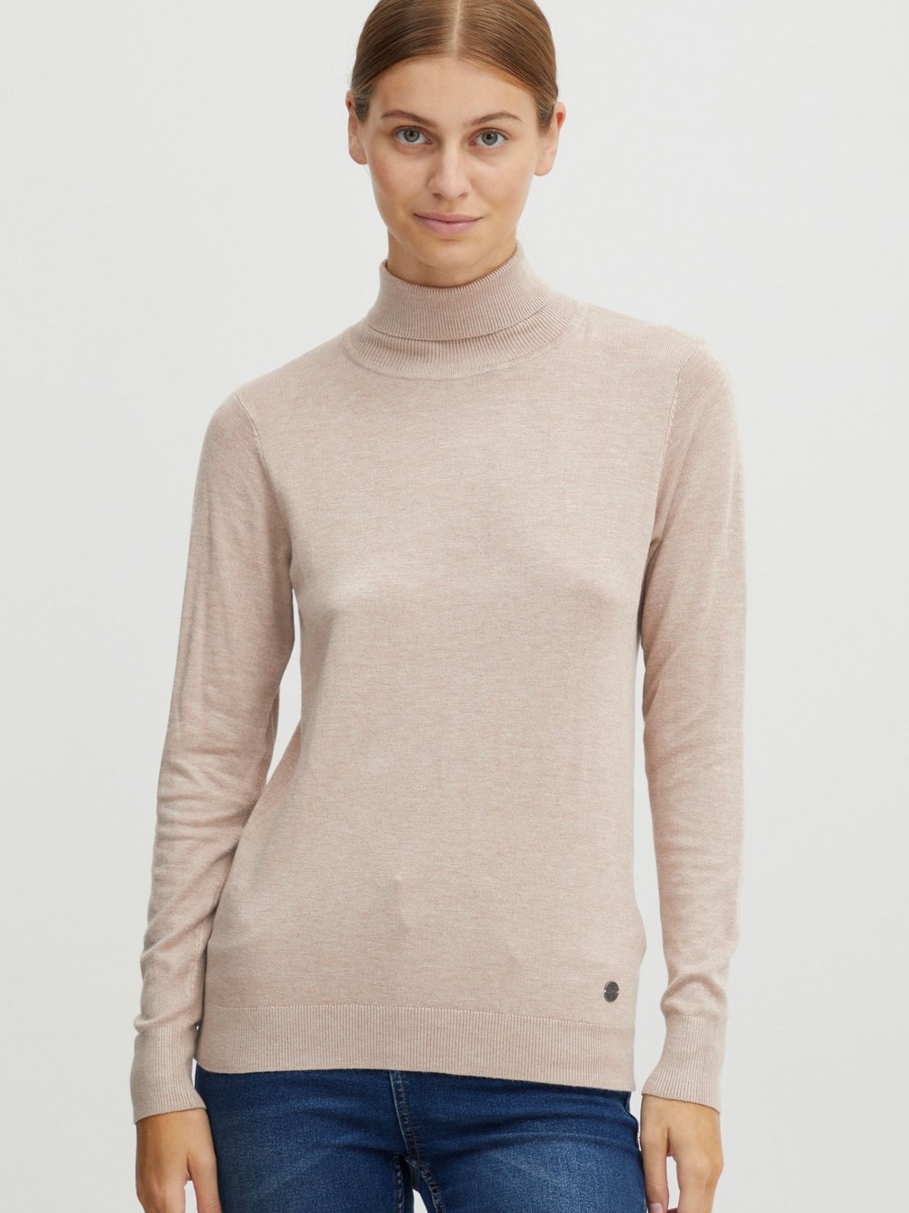 OXMO Rollkragenpullover Damen Viskose