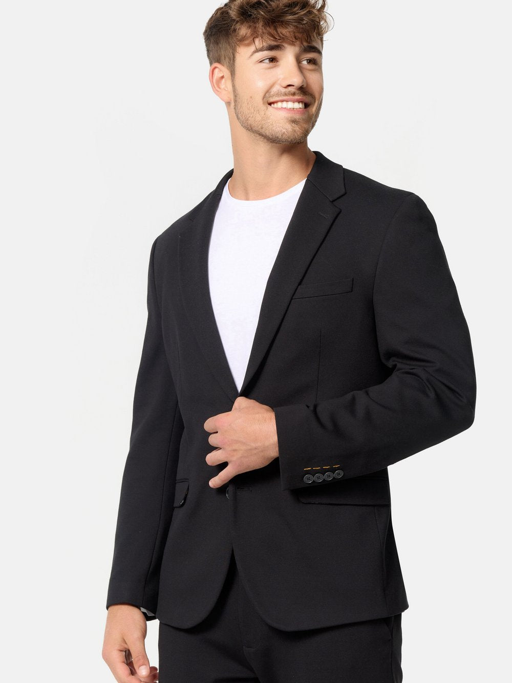 Jeff Sakko Herren Slim Fit Viskose