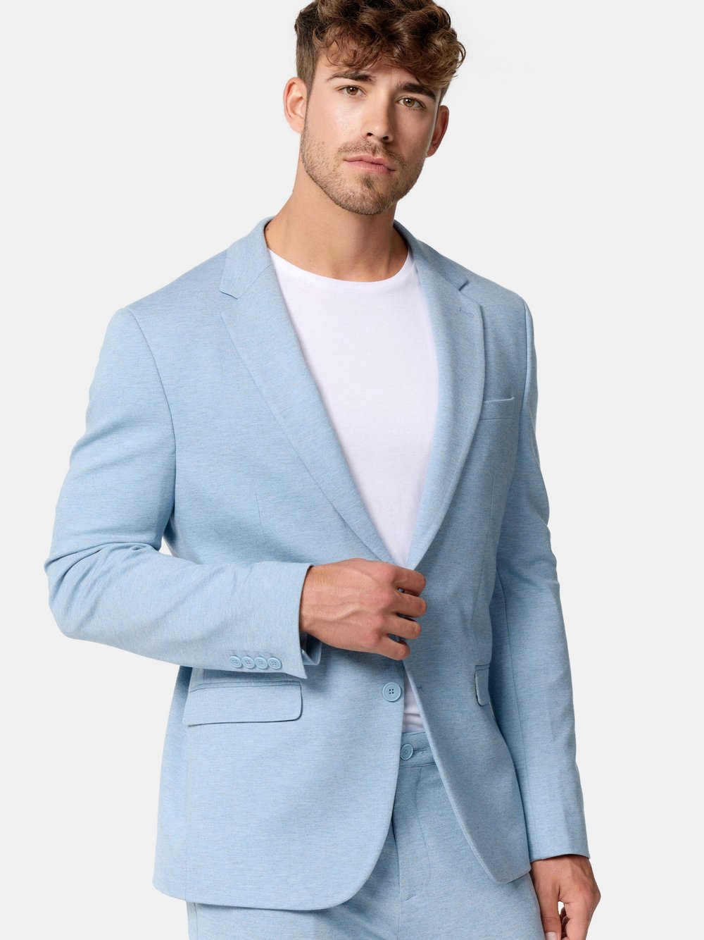 Jeff Sakko Herren Slim Fit Viskose