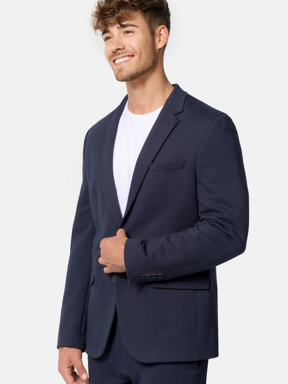 Jeff Sakko Herren Slim Fit Viskose