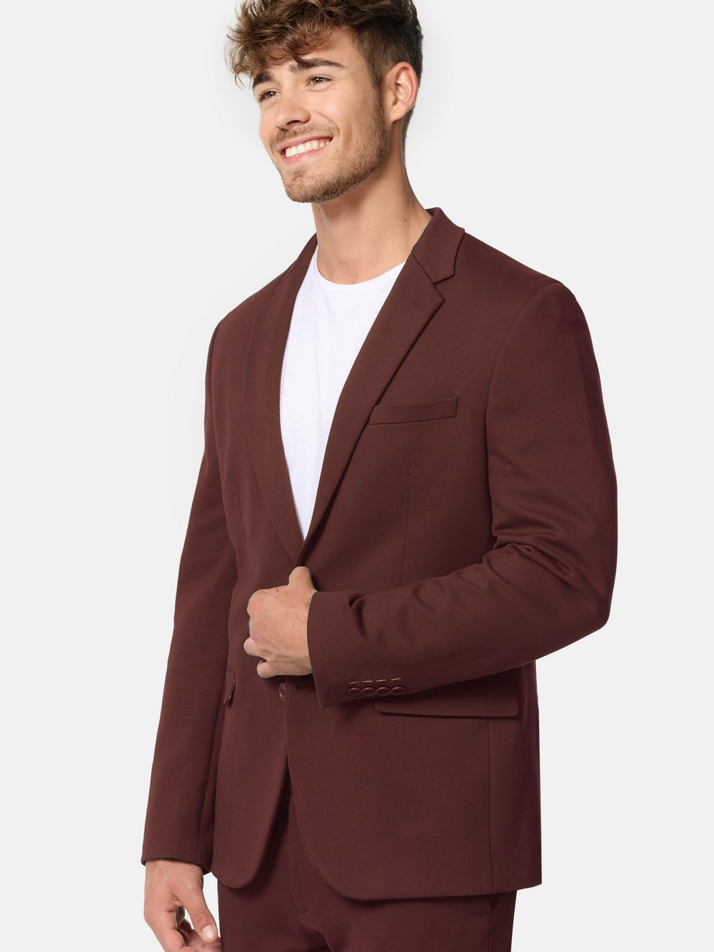 Jeff Sakko Herren Slim Fit Viskose