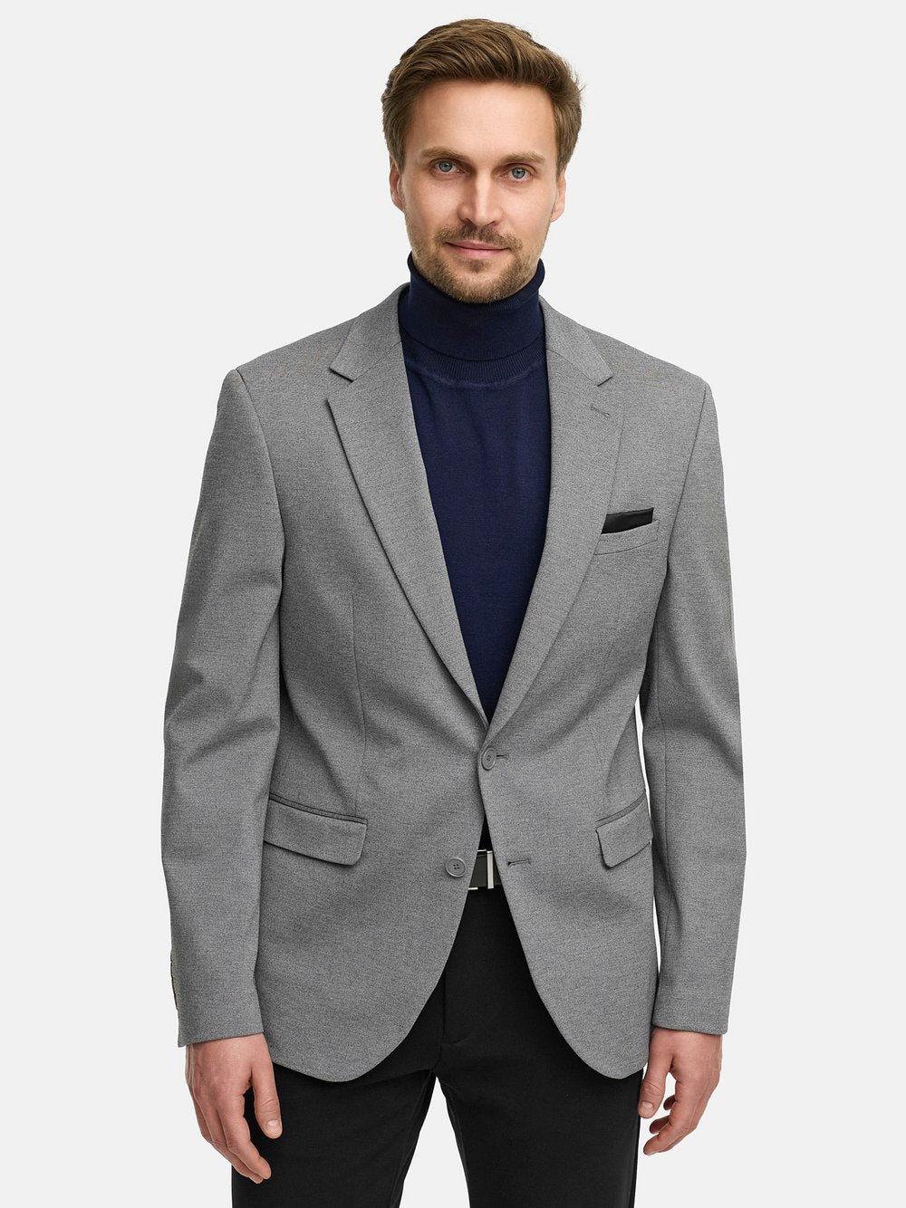 Jeff Sakko Herren Slim Fit Viskose