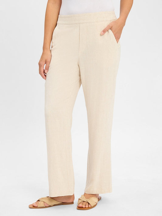 mbyM Hose mit Leinen-Anteil Damen meliert