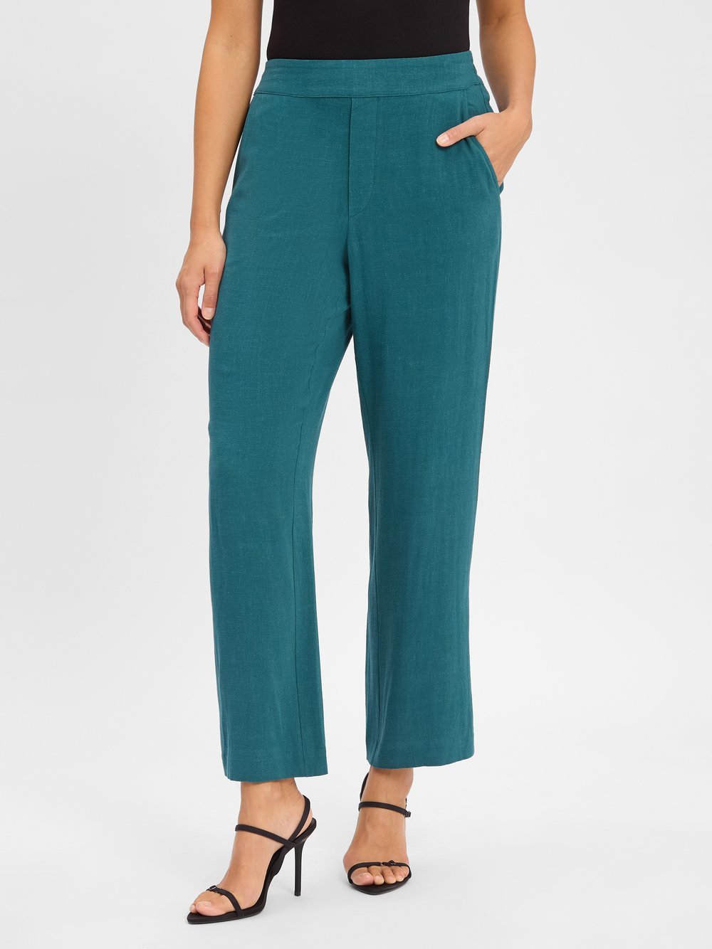 mbyM Hose mit Leinen-Anteil Damen meliert