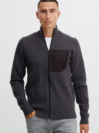Solid Strickjacke Herren Baumwolle