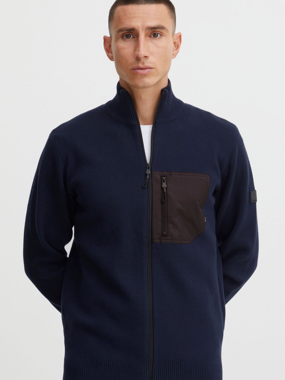 Solid Strickjacke Herren Baumwolle
