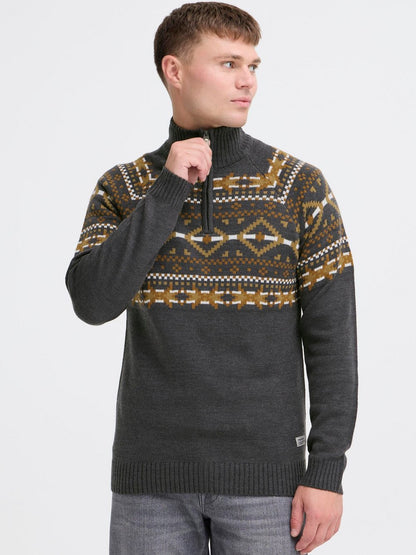 BLEND Weihnachtspullover Herren gemustert