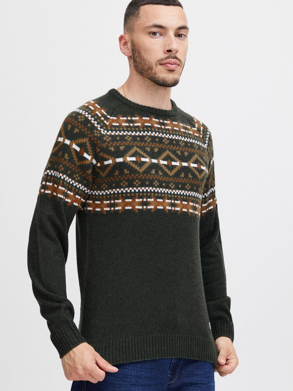 CASUAL FRIDAY Strickpullover Herren meliert