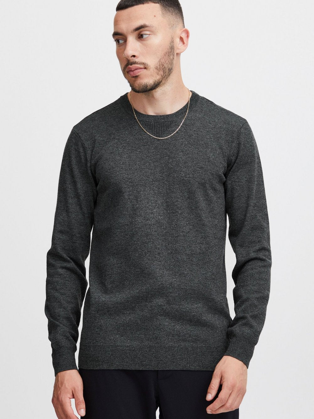 CASUAL FRIDAY Rundhalspullover Herren Baumwolle